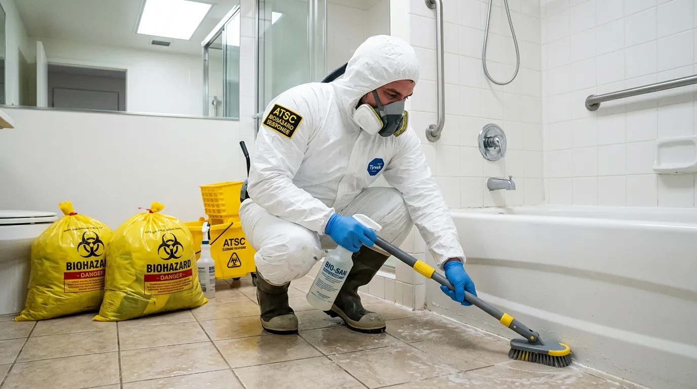 Decontamination equipment deployed for Blood Cleanup in Communications Hill